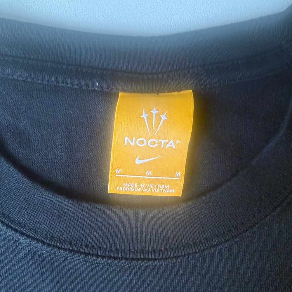 Nike Nocta Men's Black Tee with White Logo - Picture 5 of 5